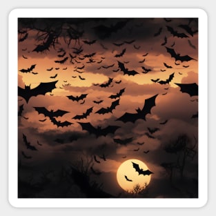 Halloween Decorations 8 - Bats Sticker